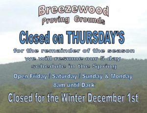 Closed Thursdays